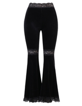 Women’s Sexy Lace Flare Pants – Aesthetic Sheer & Stylish Design
